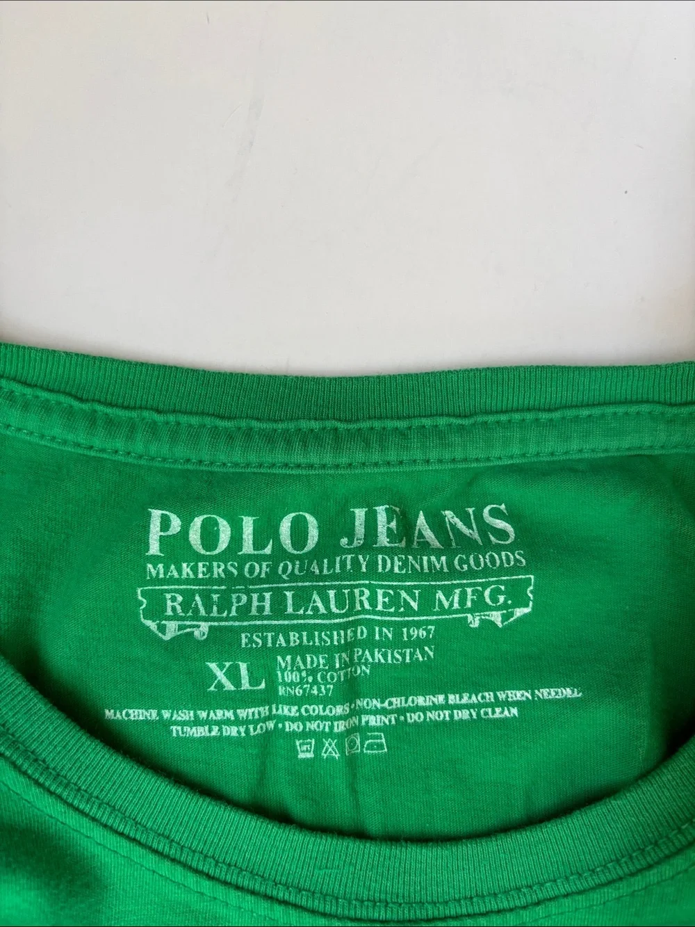 Polo Ralph Lauren Green USA Flag Embroidered Short Sleeve Tshirt Mens XL